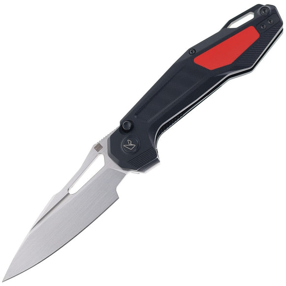 Ketuo Griffin BR/S Button Lock Black & Red G10 Folding 14C28N Knife M075