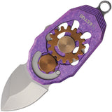 Ketuo Beetle Folder Purple Crystallized Titanium M390 Pocket Knife M079