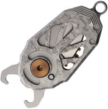 Ketuo Beetle Folder Silver Crystallized Titanium M390 Pocket Knife M080