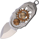 Ketuo Beetle Folder Silver Crystallized Titanium M390 Pocket Knife M080