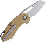Ketuo Thorn V2 BRN/S Linerlock Tan G10 Folding 14C28N Pocket Knife M086