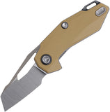 Ketuo Thorn V2 BRN/S Linerlock Tan G10 Folding 14C28N Pocket Knife M086