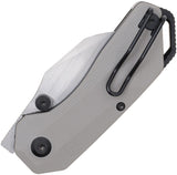 Ketuo Rhapsody V2 GY/S Button Lock Gray G10 Folding 14C28N Pocket Knife M090