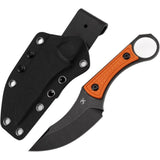 Kansept Knives Niko Orange Frag G10 D2 Steel Fixed Blade Knife w/ Sheath G004A10