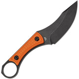 Kansept Knives Niko Orange Frag G10 D2 Steel Fixed Blade Knife w/ Sheath G004A10