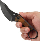 Kansept Knives Niko Yellow PEI Ultem D2 Steel Fixed Blade Knife w/ Sheath G004A11