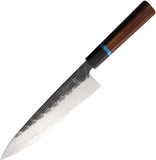 Ketuo Kawahiro Chef's Ruby & Ebony Wood VG-10 Fixed Blade Kitchen Knife H6603
