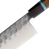 Ketuo Kawahiro Cleaver Ruby & Ebony Wood VG-10 Fixed Blade Kitchen Knife H6610
