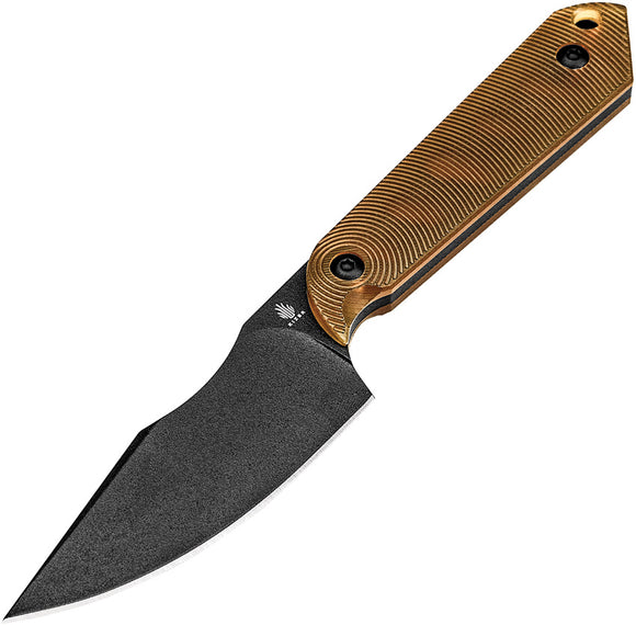 Kizer Cutlery Harpoon Mini Yellow PEI Ultem CPM-3V Steel Fixed Blade Knife 1040S5