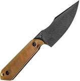 Kizer Cutlery Harpoon Mini Yellow PEI Ultem CPM-3V Steel Fixed Blade Knife 1040S5