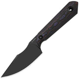 Kizer Cutlery Mini Harpoon Purple Haze Carbon Fiber S45VN Fixed Blade Knife 1040S9