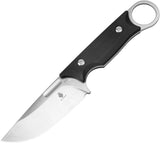 Kizer Cutlery Cabox Black G10 154CM Fixed Blade Knife w/ Sheath 1048C1