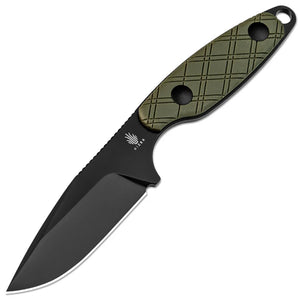 Kizer Cutlery Muskrat Green G10 D2 Steel Clip Point Fixed Blade Knife 1064A1