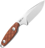 Kizer Cutlery Muskrat Mkuruti Wood S35VN Fixed Blade Knife w/ Sheath 1064A2