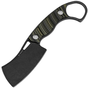 Kizer Cutlery Little Rhino Olive Green & Black G10 D2 Steel Fixed Blade Knife 1065A3