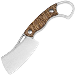 Kizer Cutlery Little Rhino Brown Burlap Micarta AEB-L Fixed Blade Knife 1065A4