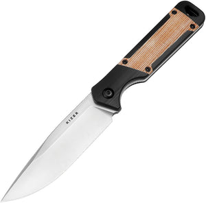 Kizer Cutlery Militaw Black G10 & Natural Micarta Nitro-V Fixed Blade Knife 1067A2