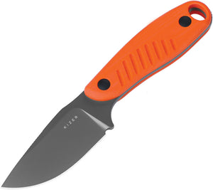 Kizer Cutlery Hare Orange G10 D2 Steel Fixed Blade Knife w/ Sheath 1077A1