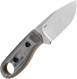 Kizer Cutlery Beaver Black Micarta & Orange G10 Nitro-V Fixed Blade Knife w/ Sheath 1078A2