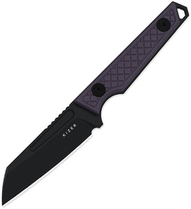 Kizer Cutlery Phasmids Purple G10 AEB-L Fixed Blade Knife w/ Sheath 1079A1