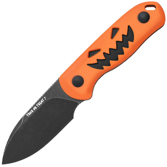 Kizer Cutlery Halloween LTE Drop Bear Orange & Black G10 14C28N Fixed Blade Knife w/ Sheath 1094HW1