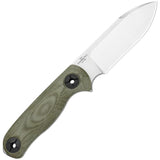 Kizer Cutlery Drop Bear Fix 3 Green Micarta 14C28N Fixed Blade Knife w/ Sheath 1101A2