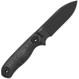 Kizer Cutlery Drop Bear Fix 3 Black Micarta 1095HC Fixed Blade Knife w/ Sheath 1101A3