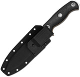 Kizer Cutlery Drop Bear Fix 7 HexShox Black Micarta AEB-L Fixed Blade Knife w/ Sheath 1103HSD1