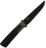 Kizer Cutlery Area Eight Green & Black G10 AEB-L Fixed Blade Knife w/ Sheath 1113A2