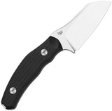 Kizer Cutlery Bulldog Fix Black G10 14C28N Fixed Blade Knife w/ Sheath 1116A3