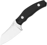 Kizer Cutlery Bulldog Fix Black G10 14C28N Fixed Blade Knife w/ Sheath 1116A3
