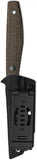 Kizer Cutlery Dingo Brown Micarta AEB-L Fixed Blade Knife w/ Sheath 1121A1