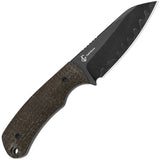 Kizer Cutlery Field Mouse Brown Glow In The Dark Micarta 3-Layer Fixed Blade Knife 1135A2