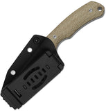 Kizer Cutlery Field Mouse Brown Norplex UltreX Micarta 14C28N Fixed Blade Knife 1135A4