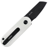 Kizer Cutlery Mini Bay Slip Joint Black/White G10 Folding CPM-S35VN Knife 2583A1