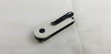 Kizer Cutlery Mini Bay Slip Joint Black/White G10 Folding CPM-S35VN Knife 2583A1