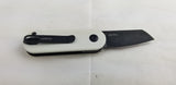 Kizer Cutlery Mini Bay Slip Joint Black/White G10 Folding CPM-S35VN Knife 2583A1