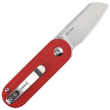 Kizer Cutlery Mini Bay Slip Joint Black/White/Red G10 Folding S35VN Knife 2583A2