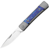 Kizer Cutlery Little Grand Slip Joint LTE Gray Titanium & Timascus Folding M390 Knife 2670A3