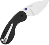 Kizer Cutlery Microbe DSJ AirTi Slip Joint Black Aluminum Folding S35VN Pocket Knife 2742DSJA1