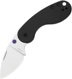 Kizer Cutlery Microbe DSJ AirTi Slip Joint Black Aluminum Folding S35VN Pocket Knife 2742DSJA1