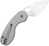 Kizer Cutlery Microbe TSJ AirTi Slip Joint Light Gray Aluminum Folding S35VN Pocket Knife 2742TSJA1