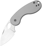 Kizer Cutlery Microbe TSJ AirTi Slip Joint Light Gray Aluminum Folding S35VN Pocket Knife 2742TSJA1