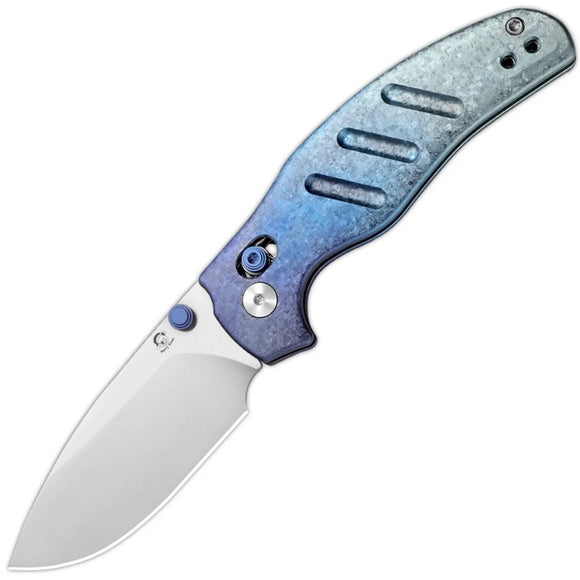 Kizer Cutlery Christmas LTE Sheepdog C01C 2.9 Clutch Lock Crystallized Titanium Folding S45VN Knife 34882MC1
