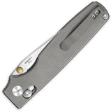 Kizer Cutlery Original 2 Clutch Lock Gray Titanium Folding S45VN Drop Pt Knife 36052MA