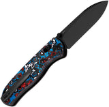Kizer Cutlery Drop Bear Clutch Lock Nebula Carbon Fiber Folding CPM-S45VN Knife 3619A5