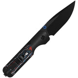 Kizer Cutlery Militaw 315 Button Lock Aluminum & Nebula Carbon Fiber Folding M390 Knife 363431BDA1
