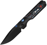 Kizer Cutlery Militaw 315 Button Lock Aluminum & Nebula Carbon Fiber Folding M390 Knife 363431BDA1