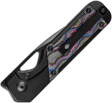 Kizer Cutlery Mini Militaw Framelock Titanium & 80s Carbon Fiber Folding M390 Knife 3634SA1