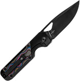 Kizer Cutlery Mini Militaw Framelock Titanium & 80s Carbon Fiber Folding M390 Knife 3634SA1